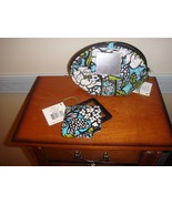 Vera Bradley Island Blooms Mirror Cosmetic And Magnifier - €31,71 EUR