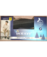 Men’s Isotoner Memory Foam Comfort Slippers Black Size Medium 8/9 NEW IN... - $30.02 CAD