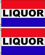 Pair of 3&#39;x5&#39; Liquor Banner Flags - £7.02 GBP
