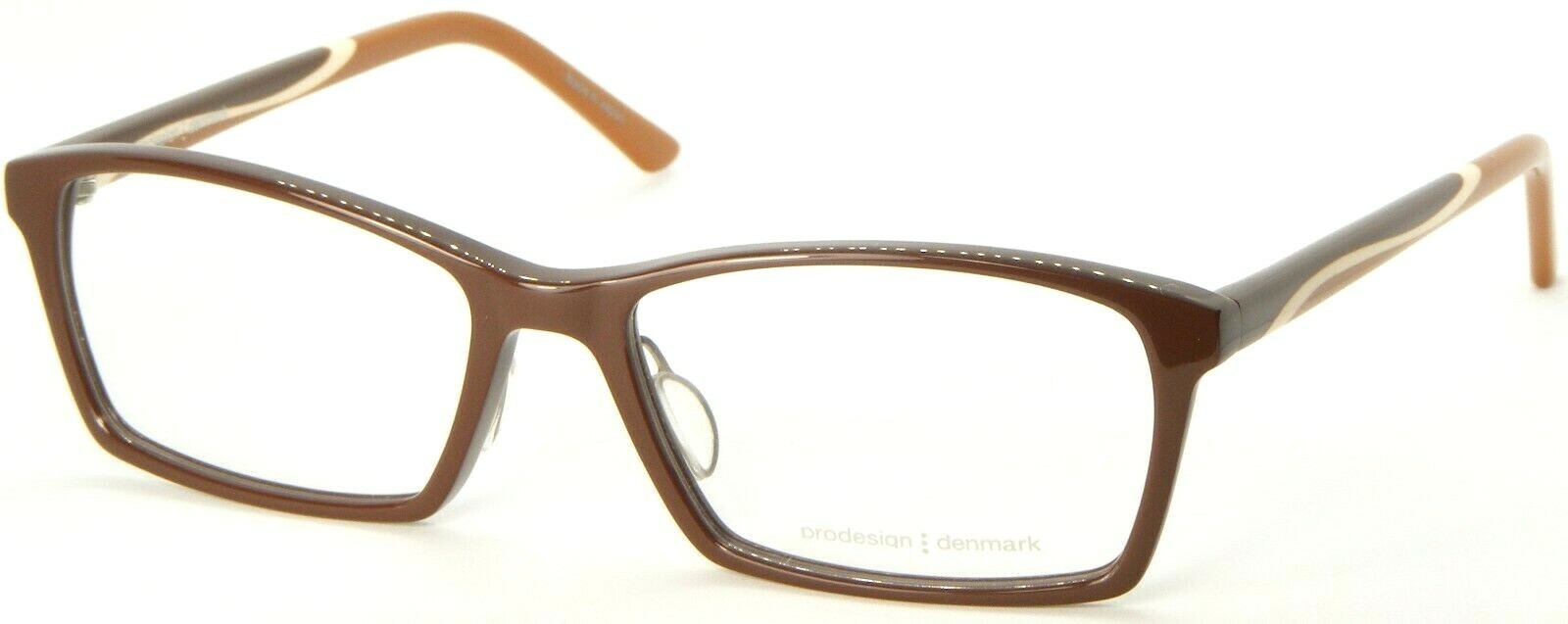 Neuf Prodesign denmark 1725-1 5032 Brillant Marron Foncé Lunettes Cadre - $95.78