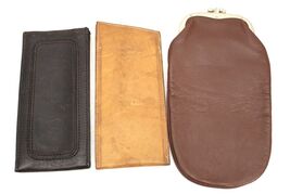 Vintage Eyeglasses Case Lot of 3 Leather Mt. Sterling Mens Sunglasses  C... - $28.71