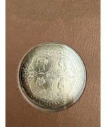1976 Turks and Caicos Islands Victoria Sterling Silver 20 Crown - $48.51