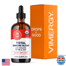 Vimergy USDA Organic Total Immune Blend Liquid Supplement Zinc Thyme 57 ... - $74.58
