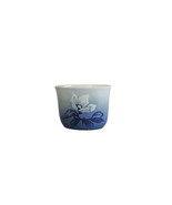 Vintage Ceramic Blue &amp; White Floral Tiny Vase Planter Made in Denmark - $284.12 MXN