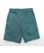 Vintage JoS. A. Bank Men&#39;s Golf Teal Chino Shorts 100% Cotton Size 34&quot;W - £9.67 GBP