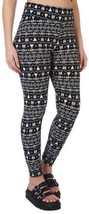 MSRP $18 Planet Gold Juniors Mosaic Legging Black/White Size Large - $11.88