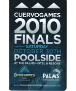 CUERVOGAMES 2010 Finals PALMS Las Vegas Room Key - £4.66 GBP