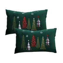 SOGA Set of 2 Christmas Tree Design 30x50cm Decorative Pillow Covers (Gr... - €56,93 EUR