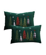 SOGA Set of 2 Christmas Tree Design 30x50cm Decorative Pillow Covers (Gr... - $1,220.05 MXN