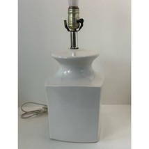 Vintage CN Burman Company White Ceramic Lamp No Shade - £32.70 GBP