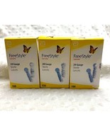 FreeStyle #28 gauge, Lancets 3 Boxes (300 total) NEW, UNOPENED  - $25.65 CAD