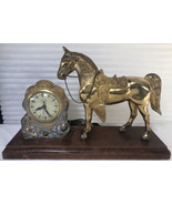 Vintage United No 315  Mantel horse Clock Made in the USA - $161.75 CAD