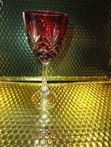 Faberge Yellow Gold  Odessa Hock Crystal Wine Glass  - $225.00