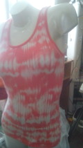 TANK TOP BY &quot;So&quot; JUNIOR SIZE LARGE - DK. SALMON ORANGE &amp; WHITE PRE-OWNED... - £5.90 GBP