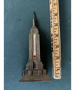 Empire State Building New York City Souvenir With Thermometer Vintage - £35.20 GBP