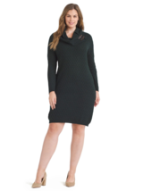 Nwt Sandra Darren Green Cable Cow Neck Sweater Dress Size 2 X Women $98 - £34.09 GBP
