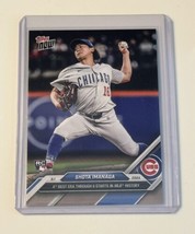 Shota Imanaga Rc 2024 Mlb Topps Now Mlb Chicago Cubs Rookie #147 - 4th Best Era - £7.46 GBP