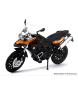 BMW F800GS Orange/ Black Motorcycle Model, Motormax Scale 1:18 - $46.99