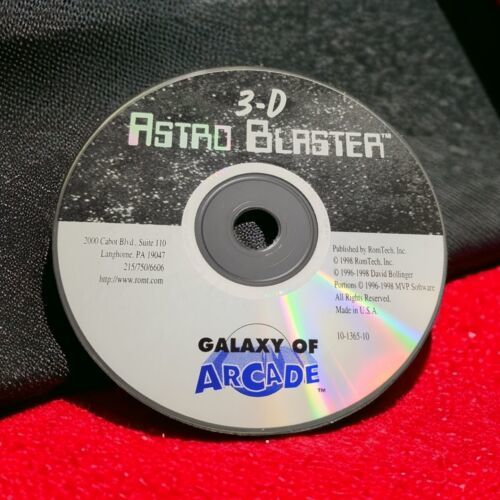 3-D Astro Blaster Galaxy of Arcade CD-ROM Computer Game 1998 DISC ONLY - $7.66