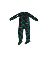 Carters Fleece Footed Pajama Blanket Sleeper Size 6 Christmas Trees Green - $389.77 MXN