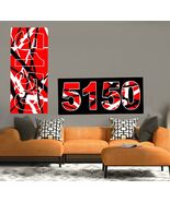 Wall Art Guitar Display Décor Panes Abstract Stripes Iconic Rock 80's 5150 - $79.18+