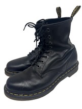 Dr. Martens Airwair Mens Black Leather Lace Up Combat Ankle Work Boots U... - £91.58 GBP