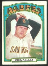 San Diego Padres Dick Kelley 1972 Topps Baseball Card #412   - £1.37 GBP