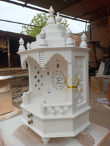 The temple is made of wood and white in color. It has 1 drawers, 1 puja ... - £212.52 GBP+