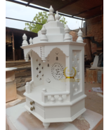 The temple is made of wood and white in color. It has 1 drawers, 1 puja ... - $258.11+