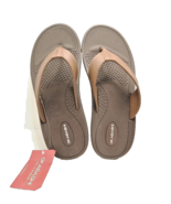 Okabashi Ergonomic Waterproof Flip Flop Brown Sandals Women’s Size 6.5-7... - $18.08