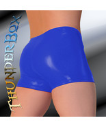 Thunderbox Glossy Cobalt Blue PVC Gladiator Shorts S, M, L, XL - $30.00