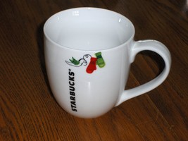 Starbucks Christmas Coffee Cup Holiday Gloves Dove Mug 2011 - £11.76 GBP