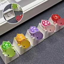 1Pc Kawaii Cute Tortoise Keycaps, Colorful Turtle Keycaps, Adorable Kawa... - £4.88 GBP