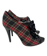 Draven Womens Rockabilly Plaid High Heels Platform Stiletto Party Pumps ... - £20.90 GBP