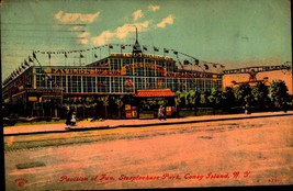 Pavilion Of Fun Steeplechase Park Coney Island NY- Antique 1910 Postcard BK48 - £5.53 GBP