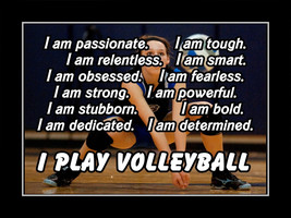 Inspirational Girls Volleyball Quote Poster Print Daughter Motivation Wa... - £16.07 GBP+