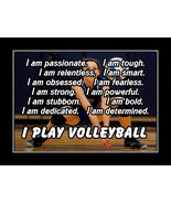 Inspirational Girls Volleyball Quote Poster Print Daughter Motivation Wa... - $27.42 CAD+