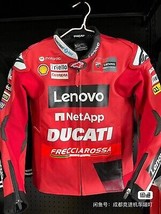 Ducati Lenovo Motorbike Cowhide Leather Jacket Motorcycle Jacket Motogp Jacket - £126.60 GBP+