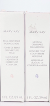 Mary Kay Full AND Medium Coverage Foundation Bronze 507 Lot of 2 Pink Cap - £61.11 GBP