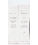 Mary Kay Full AND Medium Coverage Foundation Bronze 507 Lot of 2 Pink Cap - £60.92 GBP