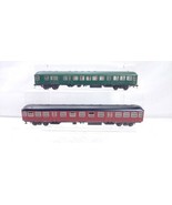 2 HO Scale Passenger Coach Cars Made In Germany - $25.60 CAD