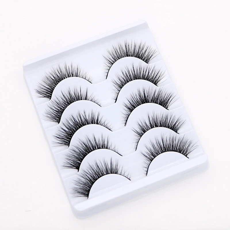 5 Pairs   False Eyelashes 3D Mink Lashes Fake Eyelash Extension Reusable Makeup  - £24.17 GBP