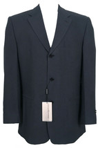 NEW Jhane Barnes Sportcoat Blazer!  42 R  Blue Black Stripe  Heavy Weight  ITALY - £288.65 GBP
