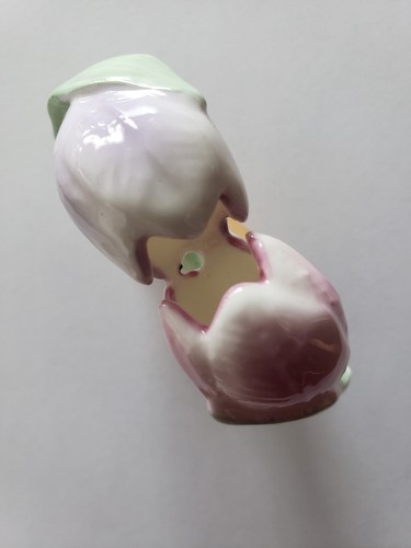 Vintage Pia Bone China Delicate Flower  Napkin Ring Holder Philippines ~ 1986 ~5 Item image 3