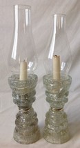 Vintage Crackle Glass Insulator Candle Holders Hemingray Armstrong Whita... - $59.95