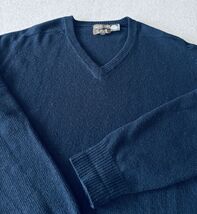 Vintage Saville Row Sweater Blue 100% Lambs Wool V Neck Men’s Large Pull... - $25.00