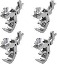4Pack Heavy Duty Stage Lighting Clamps Hook, 440Lb Load Capacity Aluminum Alloy - £55.00 GBP