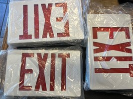 Lot of 2 LED Exit Sign Light Fixtures Single Sided EZXTEU2RWEM New - $745.38 MXN