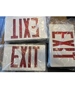 Lot of 2 LED Exit Sign Light Fixtures Single Sided EZXTEU2RWEM New - $739.33 MXN