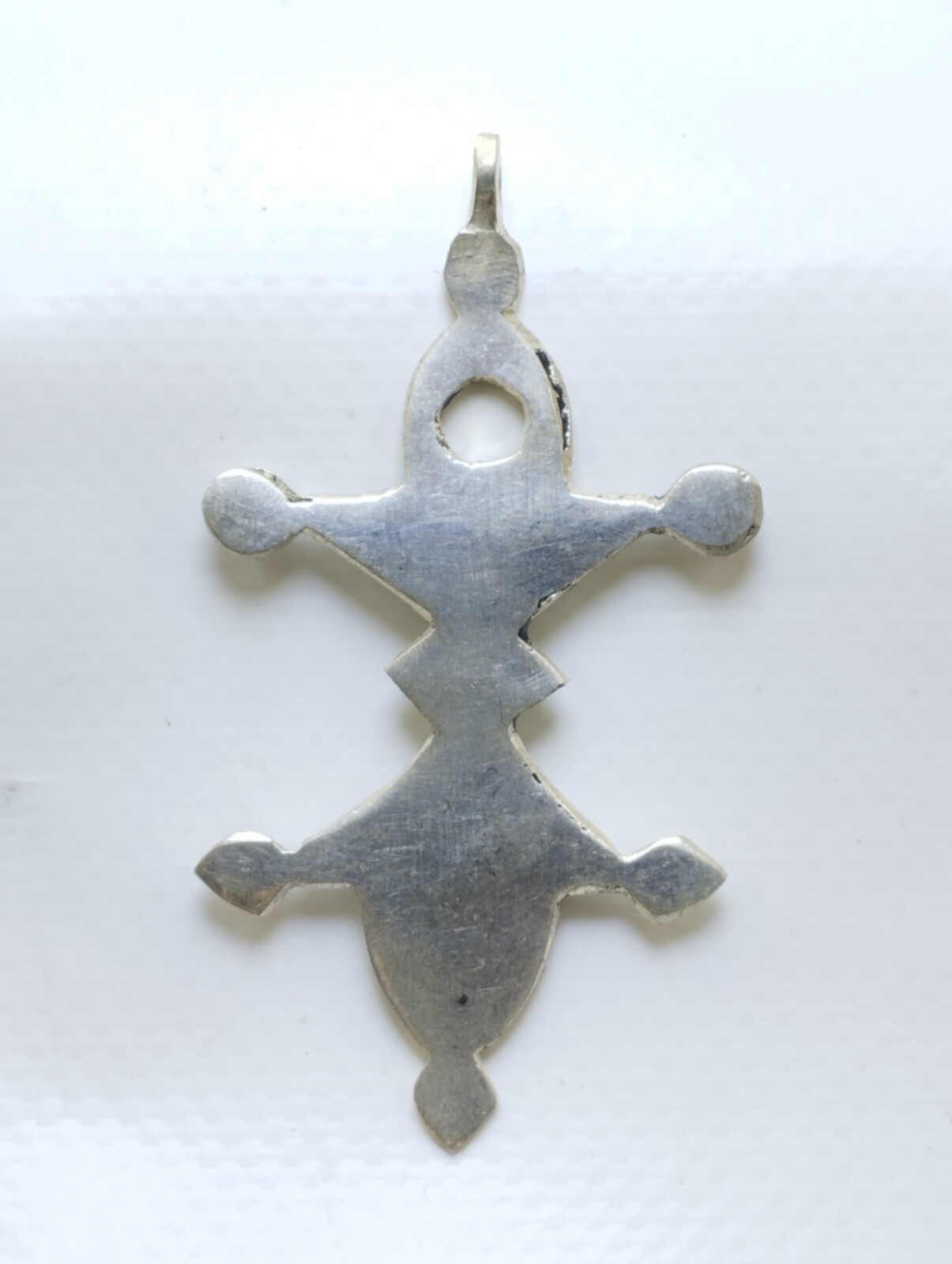 Tuareg Cross Pendant – Handmade Silver Tribal Berber Amulet from Morocco Item image 3